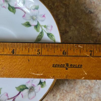 LOT 35K: Wentworth " Dogwood" Gold Rimmed China Set