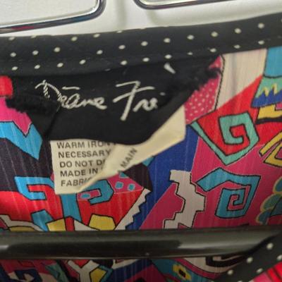 LOT 37X: 1980s Vintage Dresses and Skirt Sets by Diane Freis.