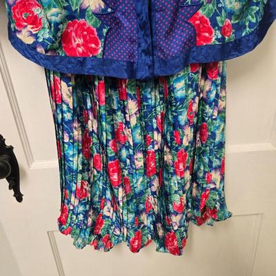 LOT 37X: 1980s Vintage Dresses and Skirt Sets by Diane Freis.