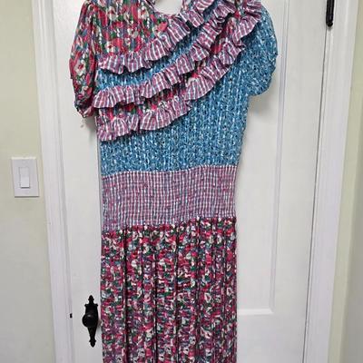 LOT 37X: 1980s Vintage Dresses and Skirt Sets by Diane Freis.