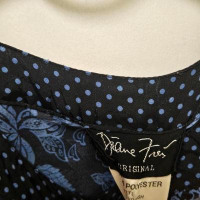 LOT 37X: 1980s Vintage Dresses and Skirt Sets by Diane Freis.