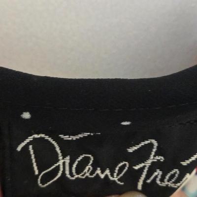 LOT 39X: 1980s Original Vintage Diane Freis Dresses, Skirt Set, and Blouses