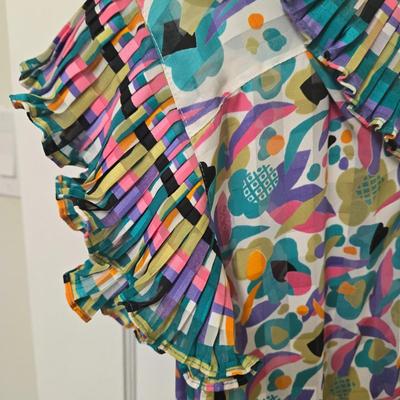 LOT 39X: 1980s Original Vintage Diane Freis Dresses, Skirt Set, and Blouses