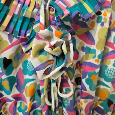 LOT 39X: 1980s Original Vintage Diane Freis Dresses, Skirt Set, and Blouses