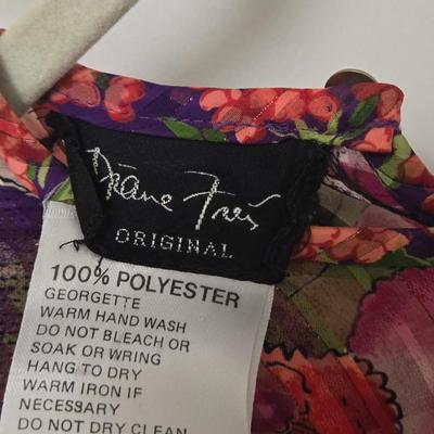 LOT 39X: 1980s Original Vintage Diane Freis Dresses, Skirt Set, and Blouses