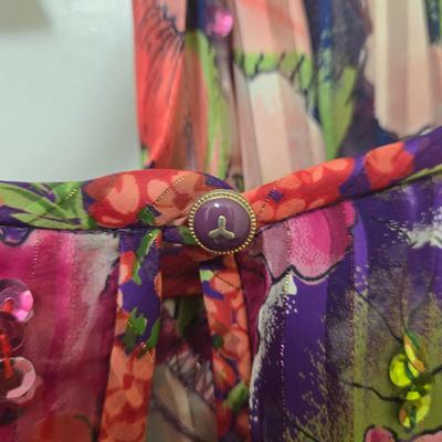 LOT 39X: 1980s Original Vintage Diane Freis Dresses, Skirt Set, and Blouses