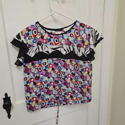 LOT 39X: 1980s Original Vintage Diane Freis Dresses, Skirt Set, and Blouses