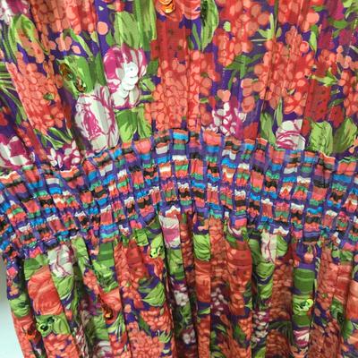 LOT 39X: 1980s Original Vintage Diane Freis Dresses, Skirt Set, and Blouses