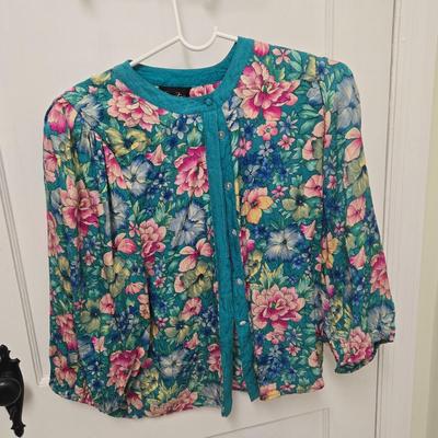 LOT 39X: 1980s Original Vintage Diane Freis Dresses, Skirt Set, and Blouses