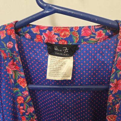 LOT 39X: 1980s Original Vintage Diane Freis Dresses, Skirt Set, and Blouses