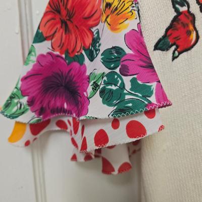 LOT 39X: 1980s Original Vintage Diane Freis Dresses, Skirt Set, and Blouses