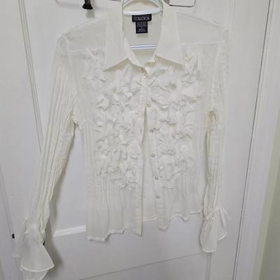 LOT 40X: Fashionable Blouses, Halter Dress, Jackets, and Pants