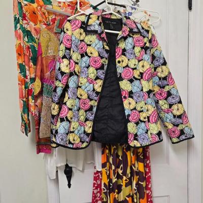 LOT 40X: Fashionable Blouses, Halter Dress, Jackets, and Pants