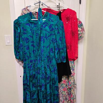 LOT 71X: Five Fashion Dresses, One Skirt, and One Blouse