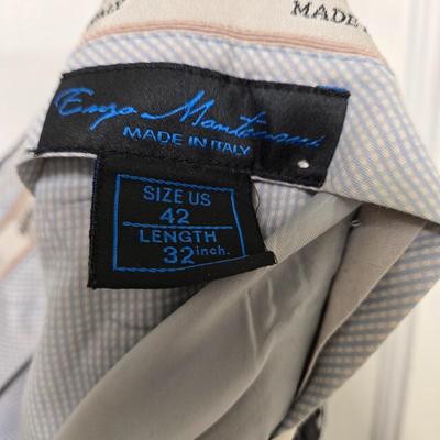 LOT 75Y: Mens Suits, Jackets, Pants, and Tuxedo; Unknown Sizes For Suits, But Appear To Be Same as Jackets