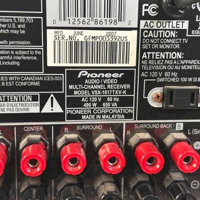 LOT 83L: Pioneer Audio/Video Multi Channel Receiver VSX-1017TXV