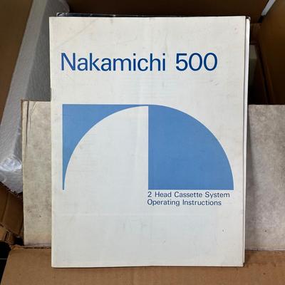 LOT 86L: Nakamichi 500 2 head Cassette Live Recording System in Box
