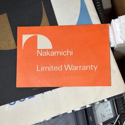 LOT 86L: Nakamichi 500 2 head Cassette Live Recording System in Box