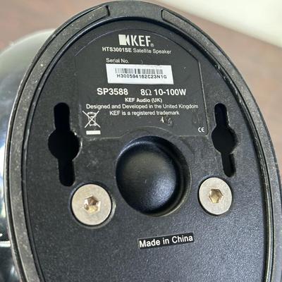 LOT 87L: KEF HTS3001SE Black Satellite Speakers surround sound