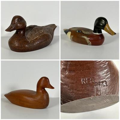 LOT 92L: Signed Decoy Ducks - Red Mill & More