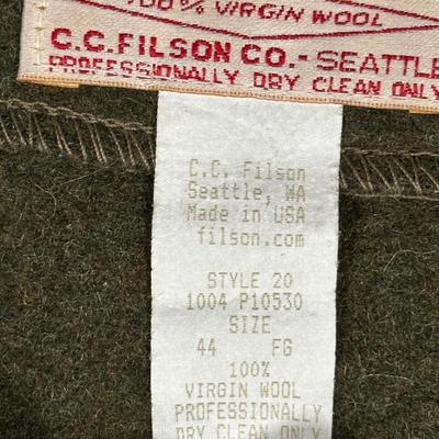 LOT 95L: Vintage Filson Mackinaw Wool Vest