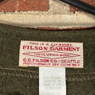 LOT 95L: Vintage Filson Mackinaw Wool Vest