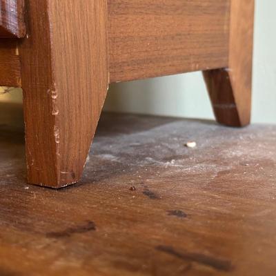 LOT 97Y: Vintage Wood Jewelry Armoire