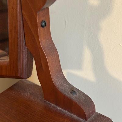 LOT 97Y: Vintage Wood Jewelry Armoire