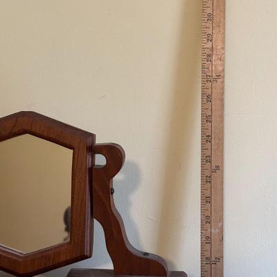 LOT 97Y: Vintage Wood Jewelry Armoire