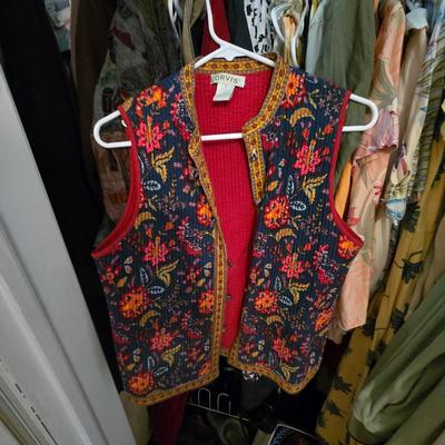 LOT 98Y: Women's Closet Contents With Multiple Items Such as Clothing, Shoes, Belts ; Photos Just Show a Small Sample of Contents