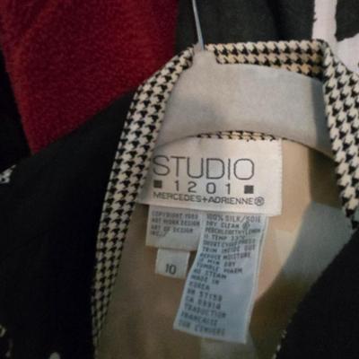 LOT 98Y: Women's Closet Contents With Multiple Items Such as Clothing, Shoes, Belts ; Photos Just Show a Small Sample of Contents