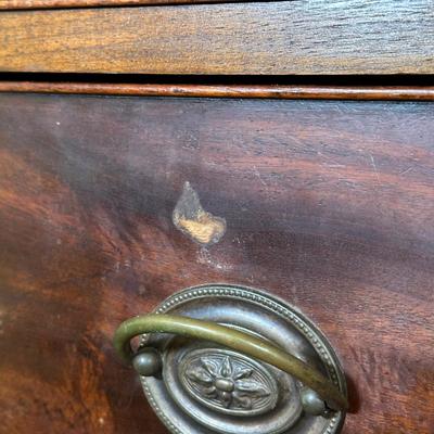 LOT 100Y: Vintage Wooden Chest Of Drawers Dresser