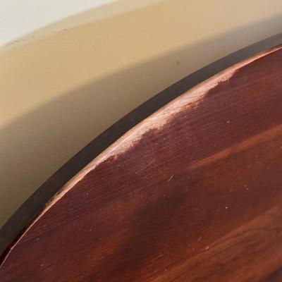 LOT 101Y: Vintage Wooden Bed Frame/Headboard