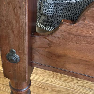 LOT 101Y: Vintage Wooden Bed Frame/Headboard