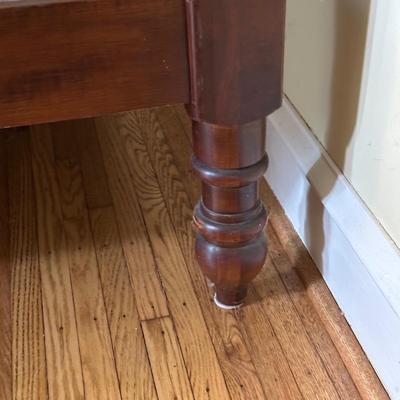 LOT 101Y: Vintage Wooden Bed Frame/Headboard