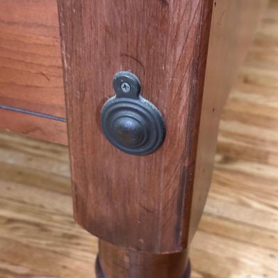 LOT 101Y: Vintage Wooden Bed Frame/Headboard