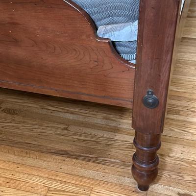 LOT 101Y: Vintage Wooden Bed Frame/Headboard