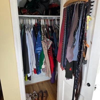 LOT 103Y: Men’s Clothing Closet Clean Out! All Contents!