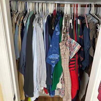 LOT 103Y: Men’s Clothing Closet Clean Out! All Contents!