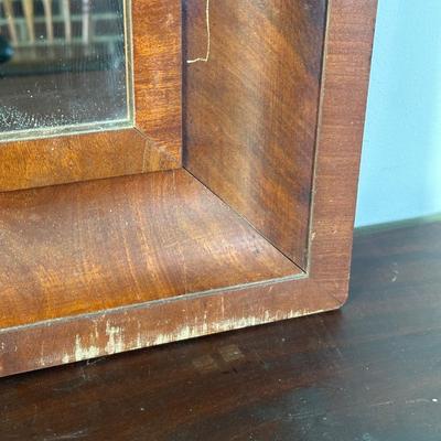 LOT 111L: Vintage Wooden Framed Wall Mirrors