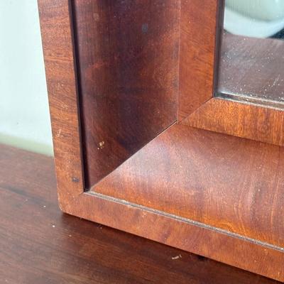 LOT 111L: Vintage Wooden Framed Wall Mirrors