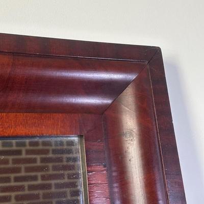 LOT 111L: Vintage Wooden Framed Wall Mirrors