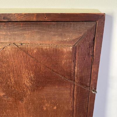 LOT 111L: Vintage Wooden Framed Wall Mirrors