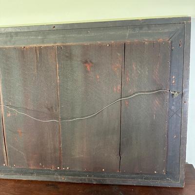 LOT 111L: Vintage Wooden Framed Wall Mirrors