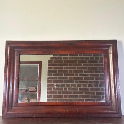 LOT 111L: Vintage Wooden Framed Wall Mirrors