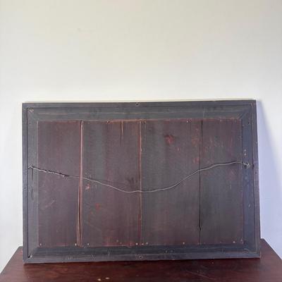 LOT 111L: Vintage Wooden Framed Wall Mirrors