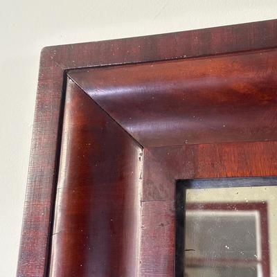 LOT 111L: Vintage Wooden Framed Wall Mirrors