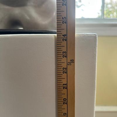 LOT 112L: Abstract Stone Sculpture Signed By Jeff Burtch (JB) w/ Pedestal