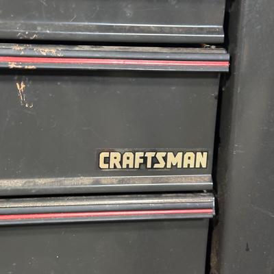 LOT 118G: Craftsman 5 Drawer Work Bench w/ All Tools & Contents Included
