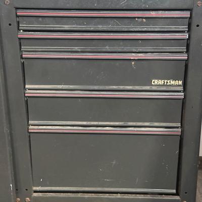 LOT 118G: Craftsman 5 Drawer Work Bench w/ All Tools & Contents Included